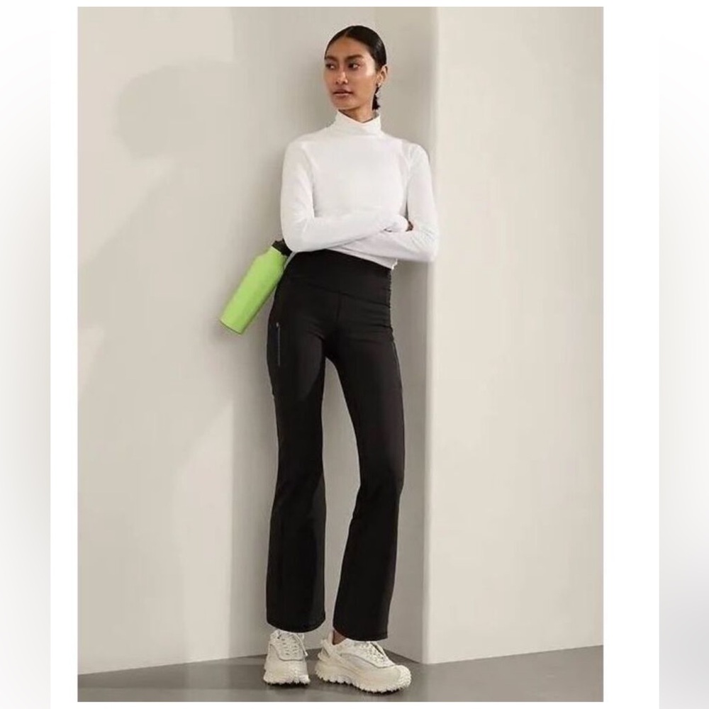 Athleta Rainer High Rise Fleece Bootcut Pants